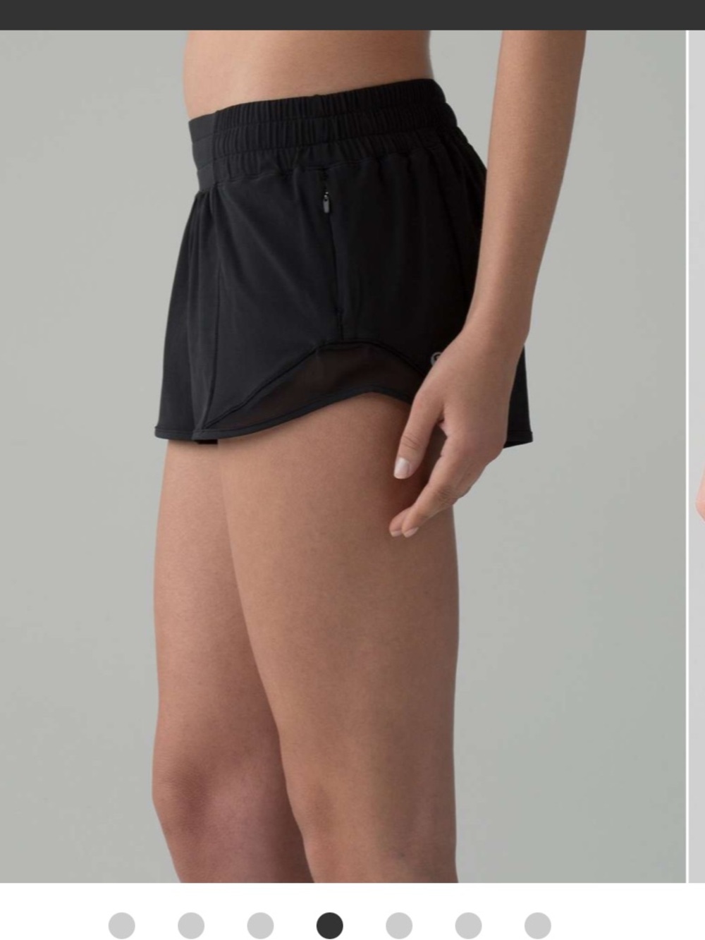 lululemon sz 10 Black Hotty Hot Shorts athleisure loungewear running tenniscore